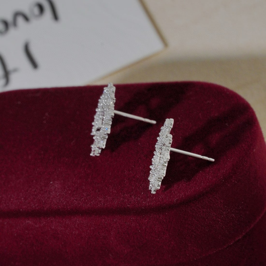 14k Gold 0.9 Ct Natural H Diamond Earrings - 3