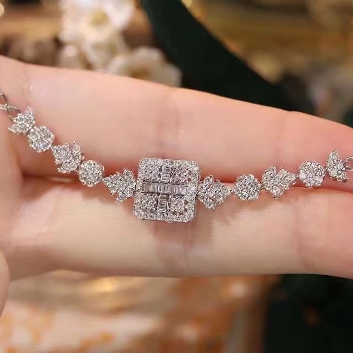 14k Gold 1.4 Ct Natural H Diamond Bracelet - 3