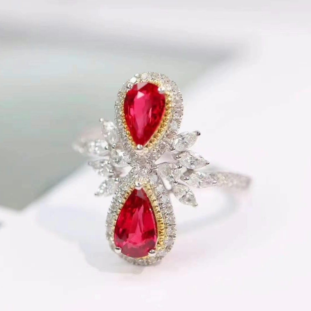 14k Gold 1.85 Ctw Natural Ruby & Diamond Ring - 3
