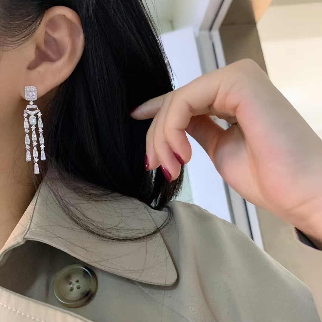 14k Gold 2.2 Ct Natural H Diamond Earrings - 3