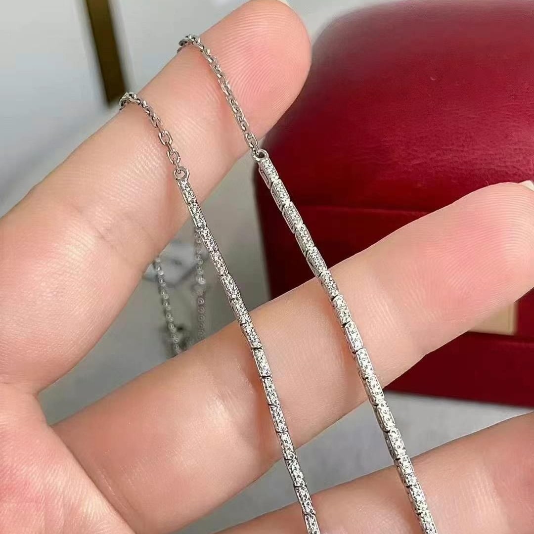 14k Gold 2.28 Ctw Vivid Green Natural Emerald & Diamond Necklace - 4