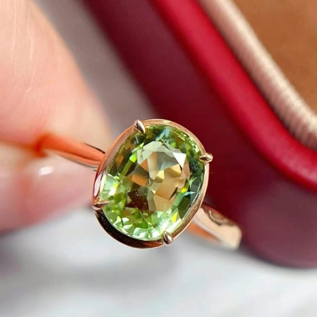 14k Gold 2 Ct Natural Tourmaline Ring - 5