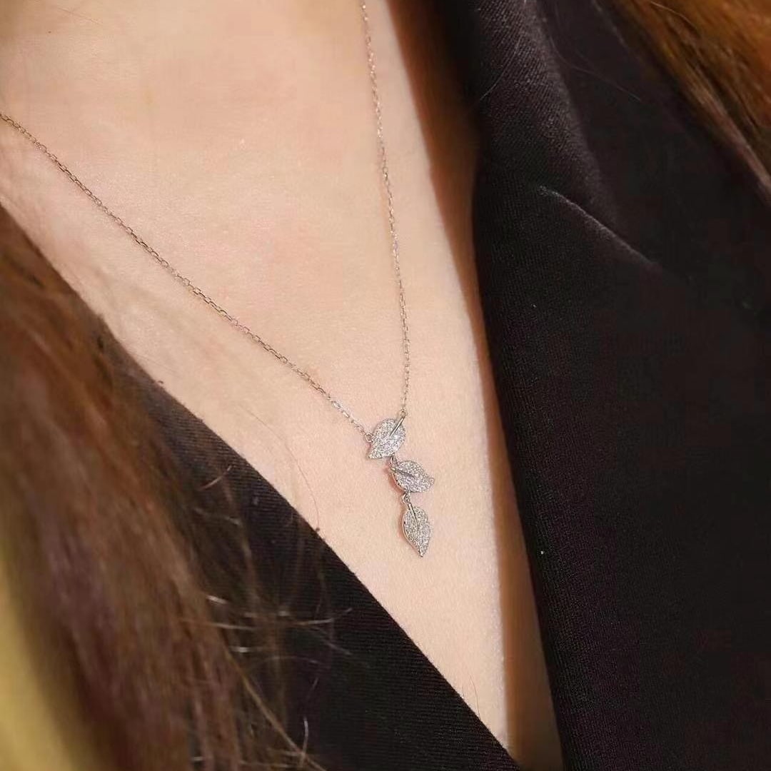 14k Gold 0.2 Ct Natural H Diamond Necklace - 6