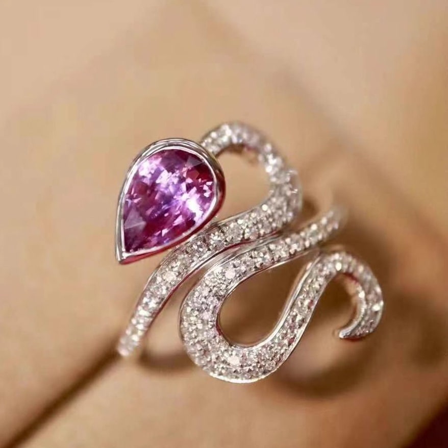 14k Gold 1.27 Ctw Natural Sapphire & Diamond Ring - 9