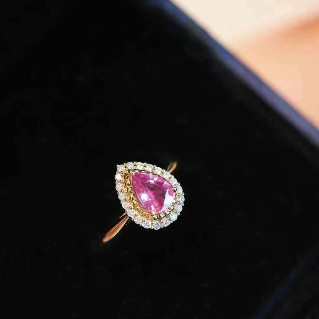 14k Gold 1.27 Ctw Natural Sapphire & Diamond Ring - 3