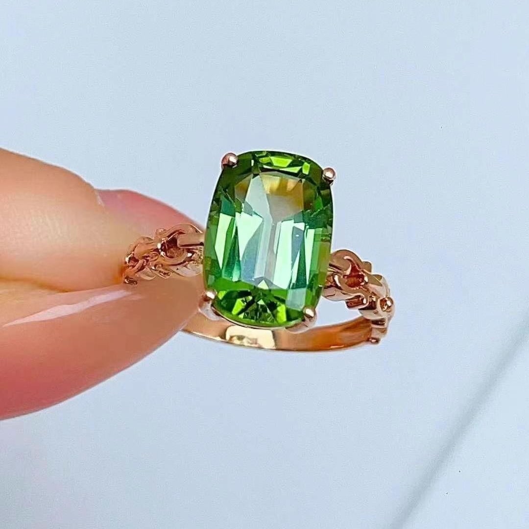 14k Gold 4.68 Ct Natural Tourmaline Ring - 3