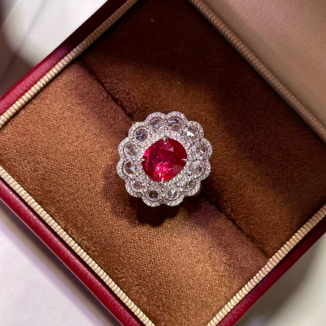 14k Gold 2.60 Ctw Natural Ruby & Diamond Ring - 5