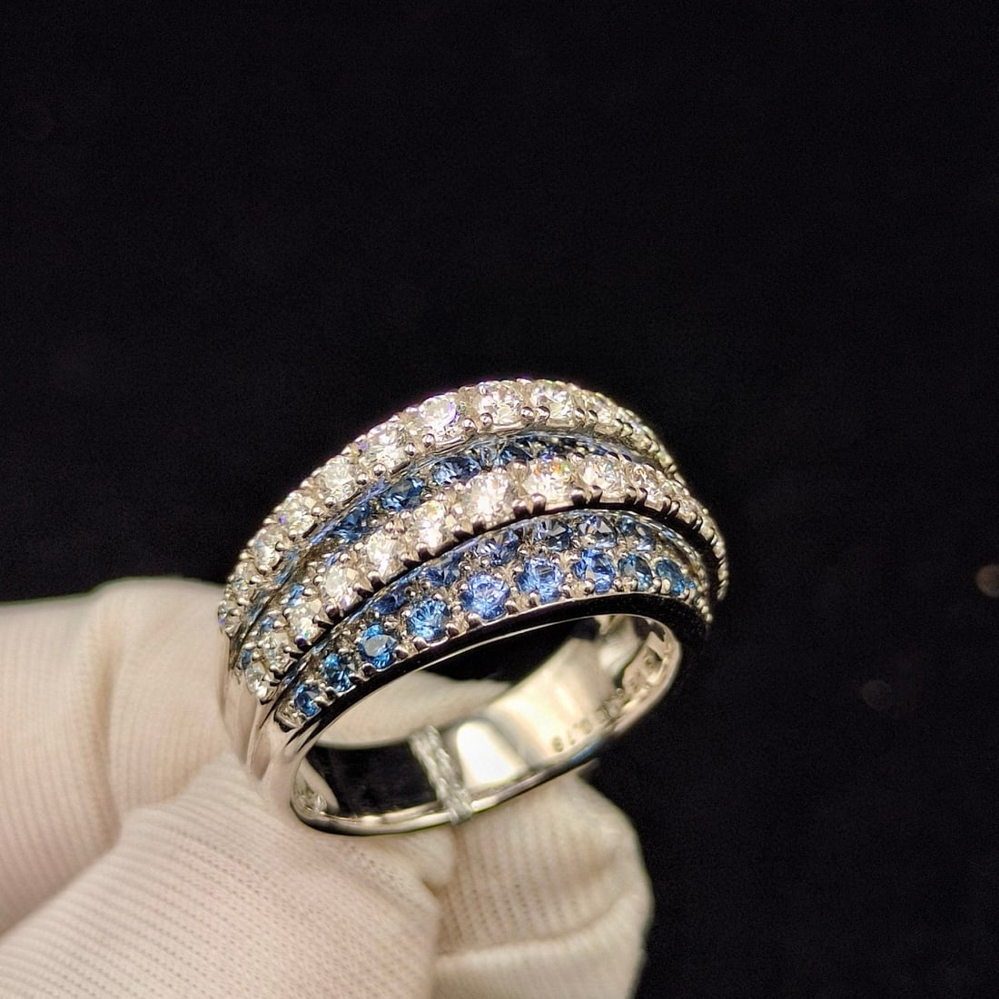 14k Gold 2.01 Ctw Natural Sapphire & Diamond Ring - 2