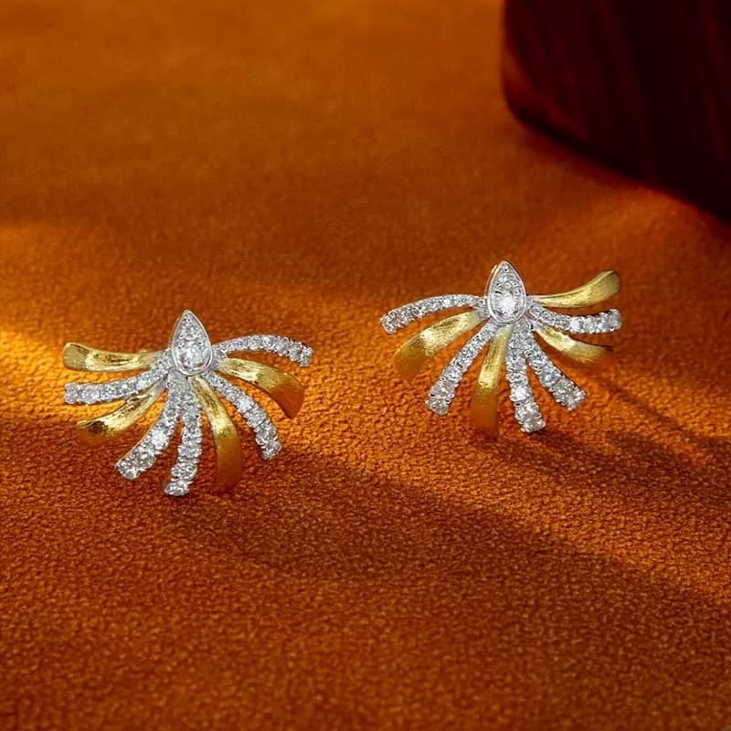 14k Gold 0.46 Ct Natural H Diamond Earrings: Ref:230950025 // gold content:14k gold // main gemstone:diamond // shape:round // carat weight:0. 46ct // clarity grade:vs-si // color:h // treatment:natural // cut grade:g // Condition: New Low Esti