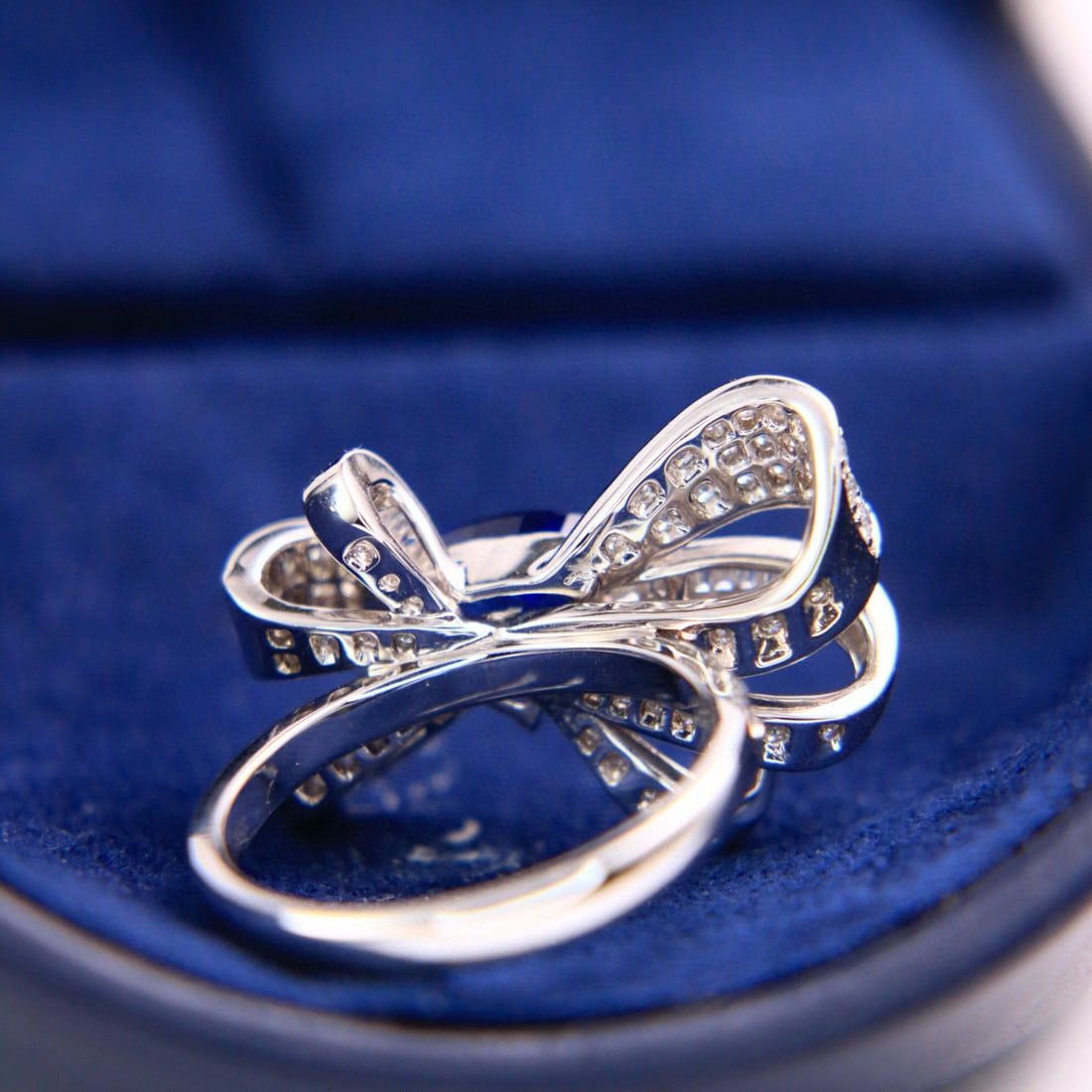 14k Gold 2.53 Ctw Natural Sapphire & Diamond Ring - 6