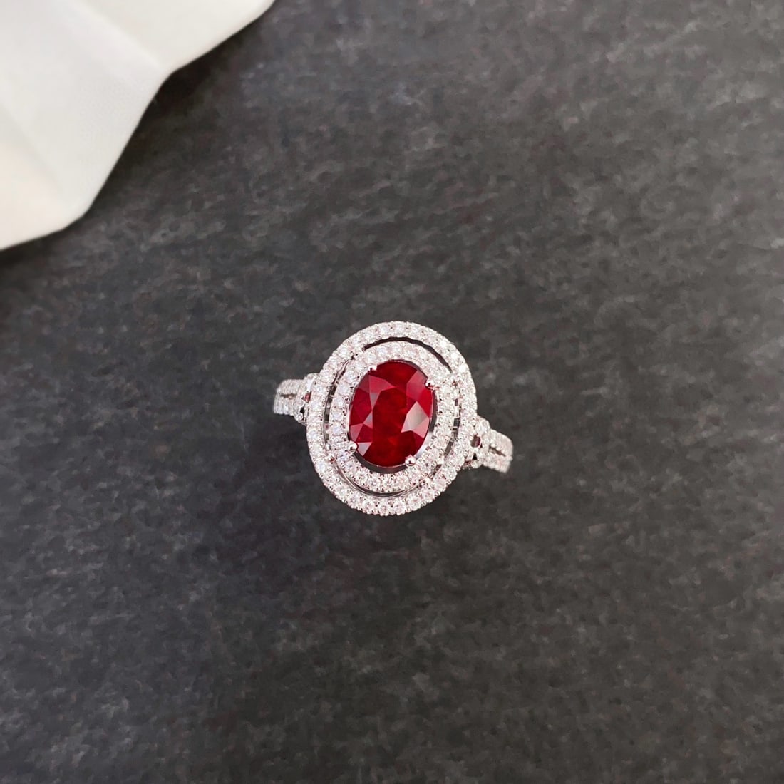 14k Gold 8.93 Ctw Natural Ruby & Diamond Jewelry Set - 3