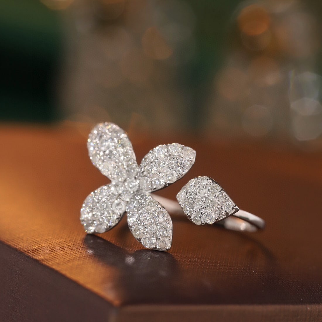 14k Gold 1 Ct Natural H Diamond Ring - 2