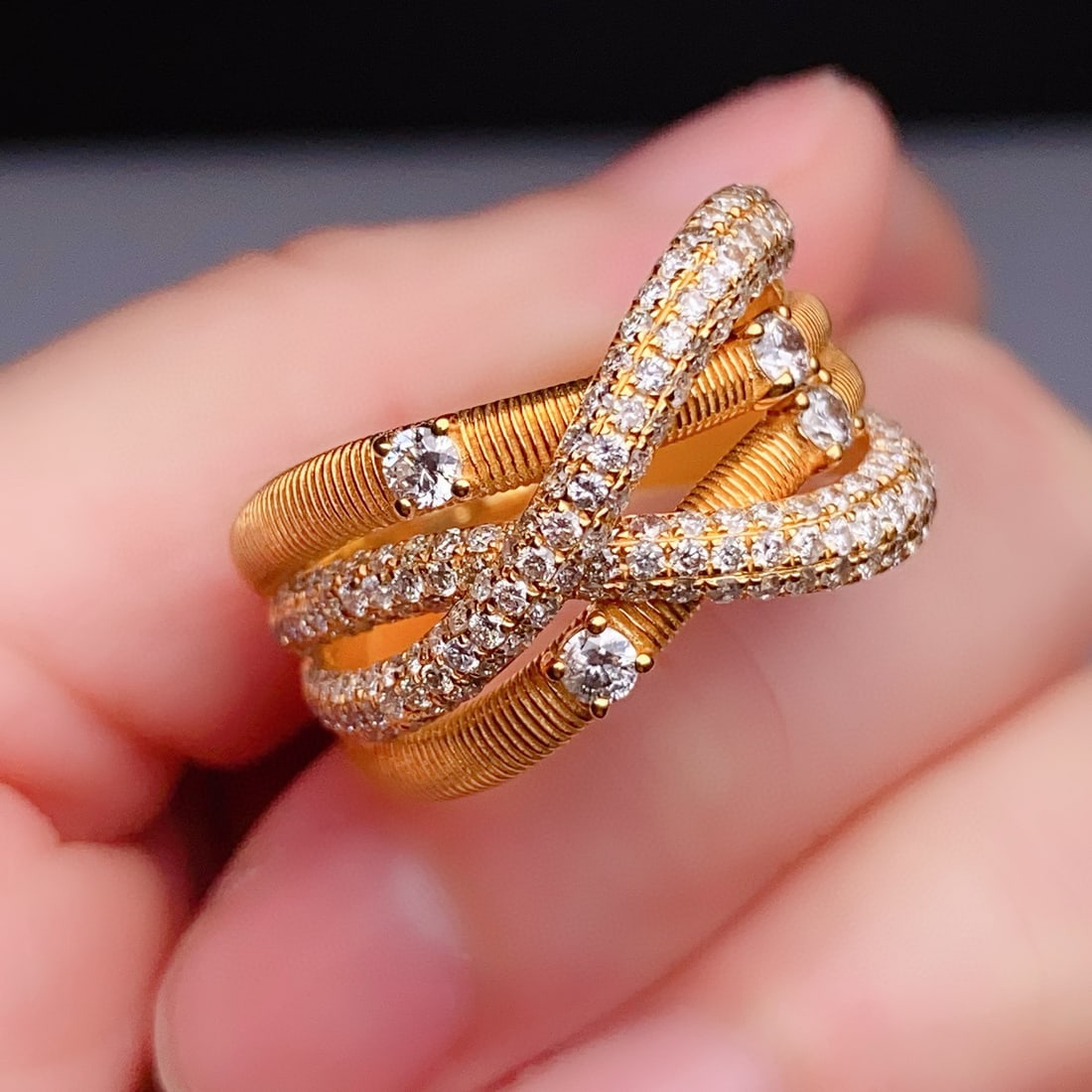 14k Gold 1.76 Ct Natural H Diamond Ring - 3