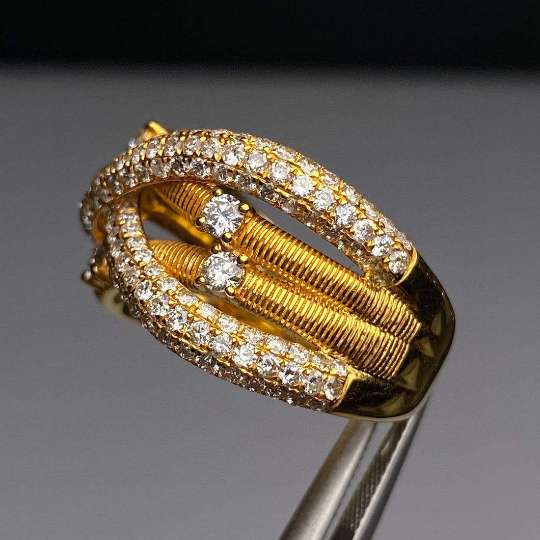 14k Gold 1.76 Ct Natural H Diamond Ring - 5