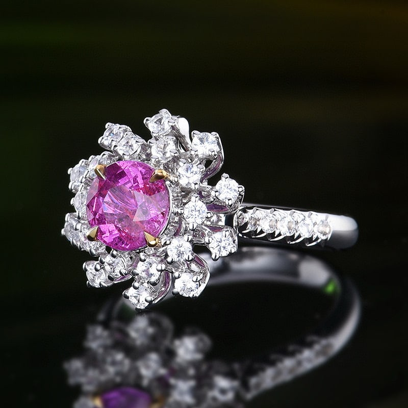 14k Gold 1.61 Ctw Natural Sapphire & Diamond Ring/pendant( Without Chain ) - 2