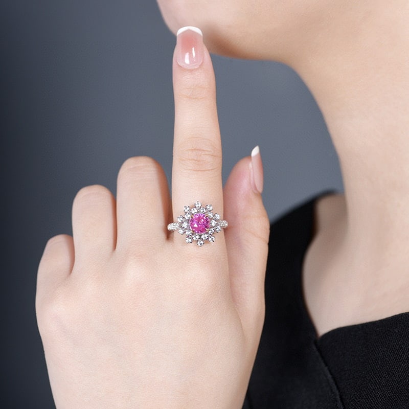 14k Gold 1.61 Ctw Natural Sapphire & Diamond Ring/pendant( Without Chain ) - 7