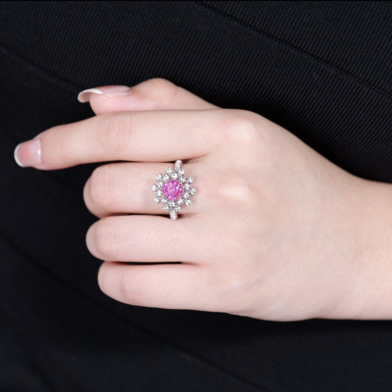 14k Gold 1.61 Ctw Natural Sapphire & Diamond Ring/pendant( Without Chain ) - 8