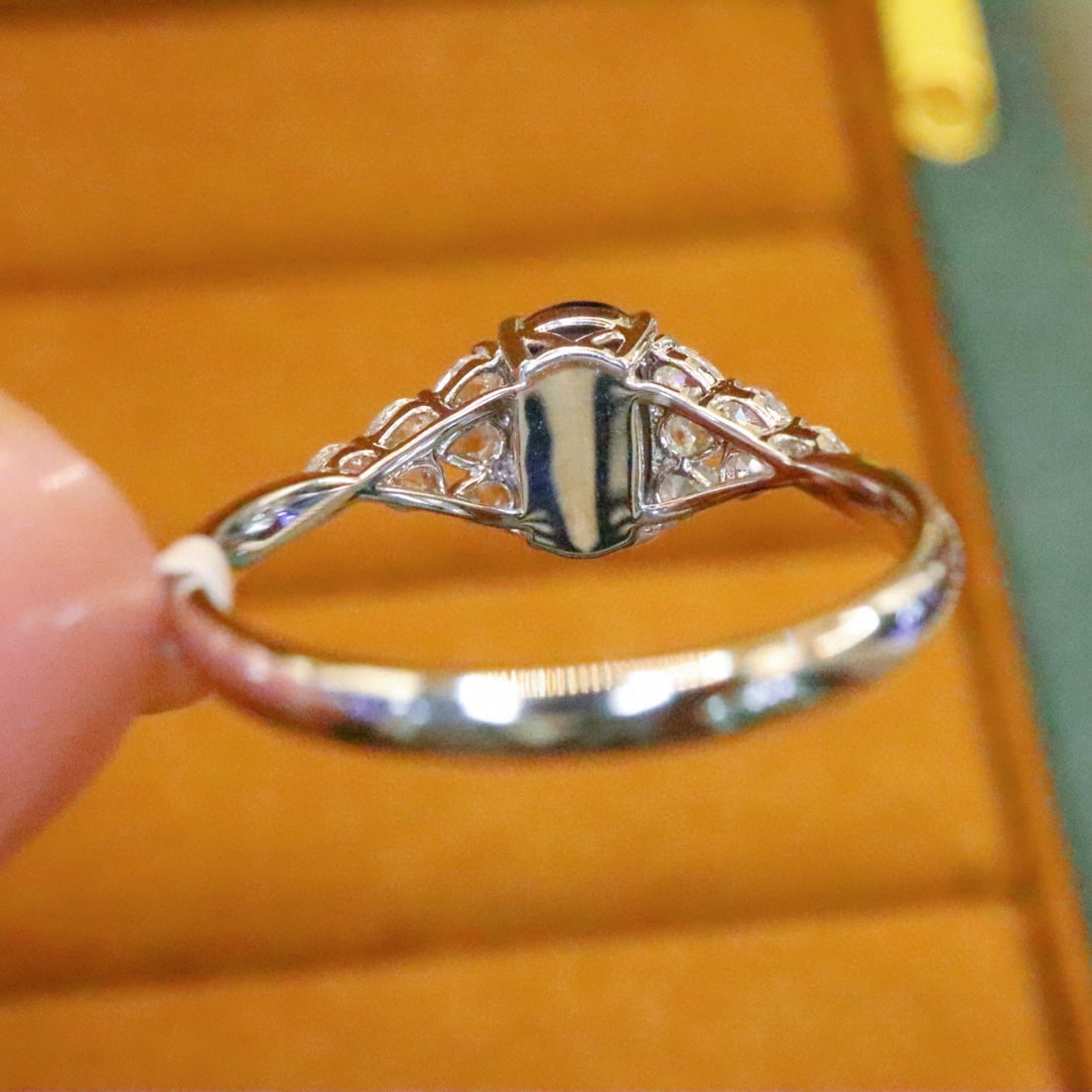 14k Gold 1.42 Ctw Natural Sapphire & Diamond Ring - 4