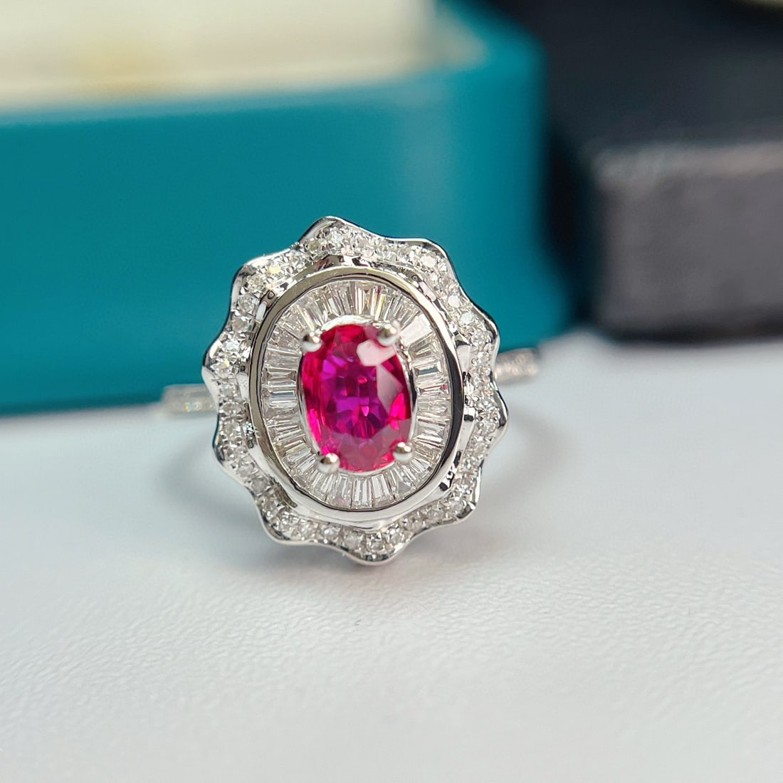 14k Gold 0.80 Ct Natural Ruby & Diamond Ring/pendant( Without Chain ): Ref:230950304 // gold content:14k gold // ring size:7. 25us // // main gemstone:ruby // shape:oval // carat weight:0. 80ct // color:red // treatment:natural // // adjacent gemstone 2 : diamond //