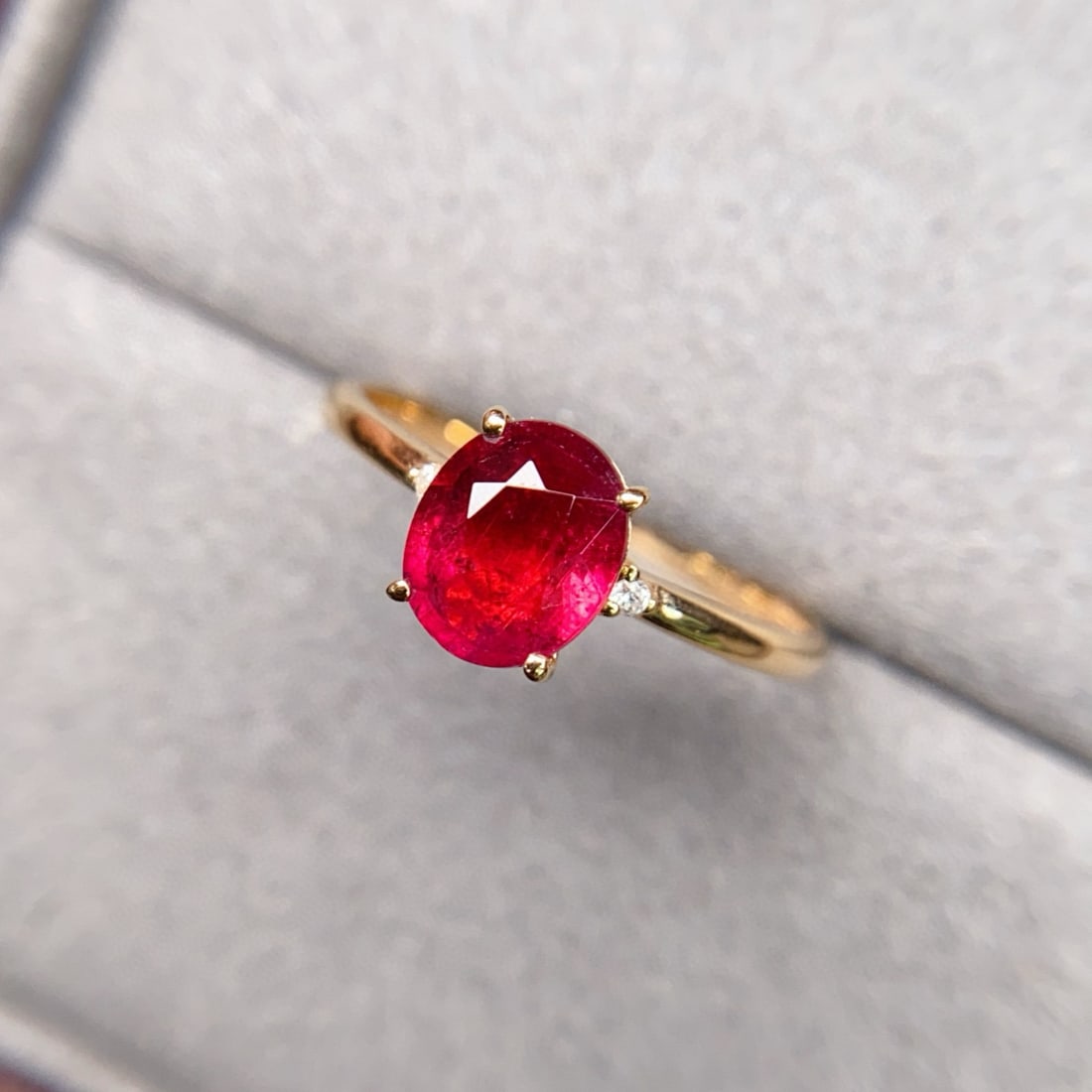 14k Gold 1.32 Ctw Natural Tourmaline & Diamond Ring - 3