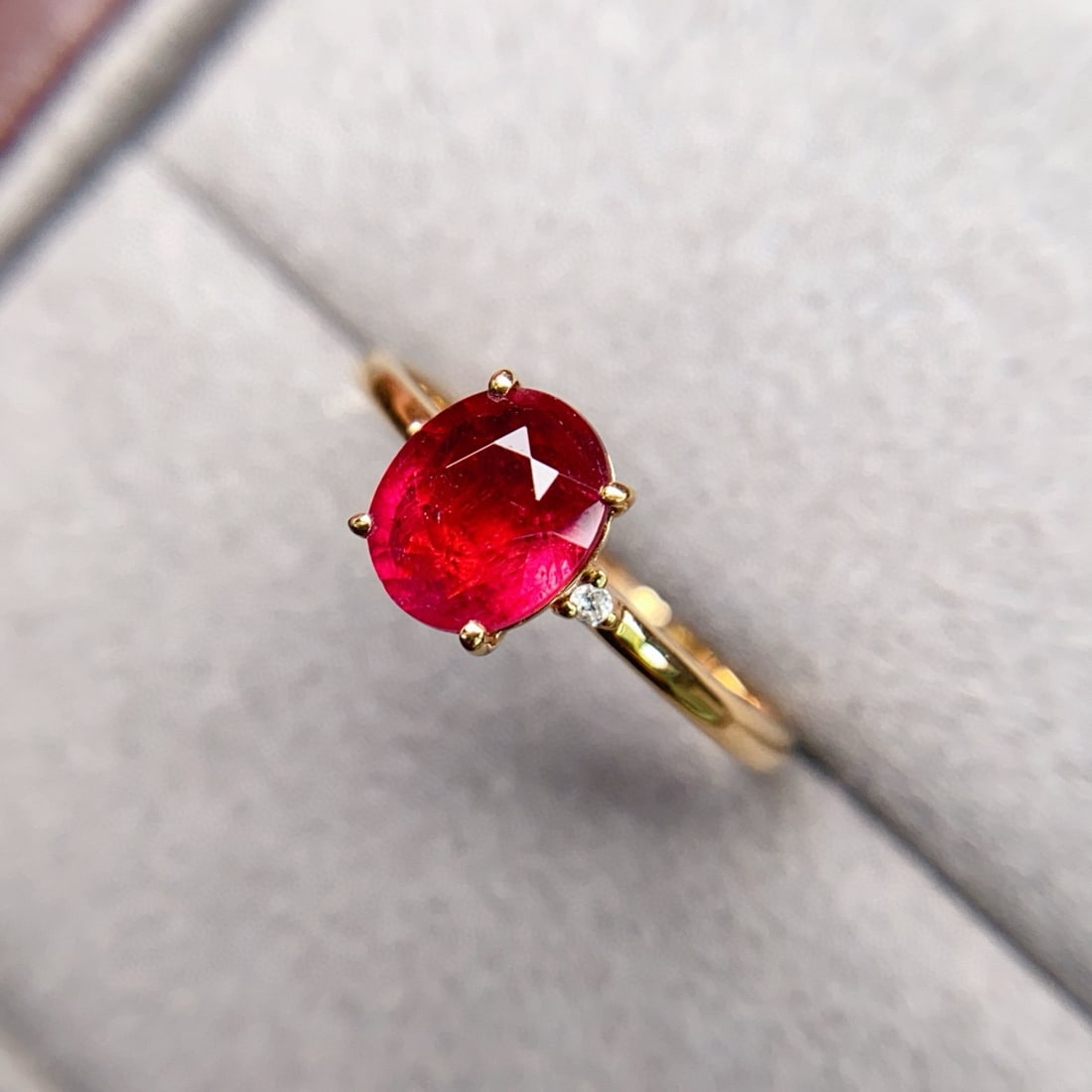 14k Gold 1.32 Ctw Natural Tourmaline & Diamond Ring - 4