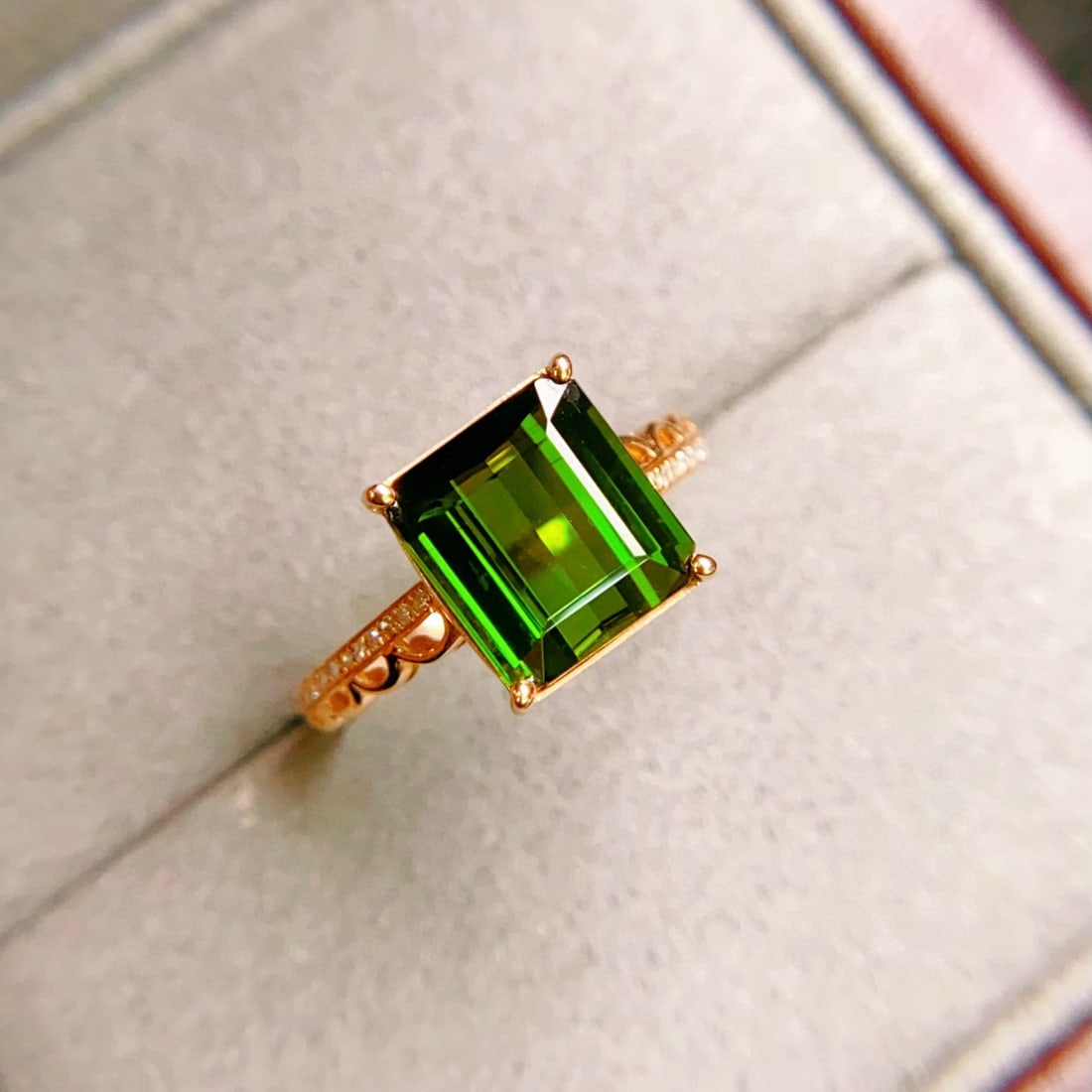 14k Gold 3.41 Ctw Natural Tourmaline & Diamond Ring - 3