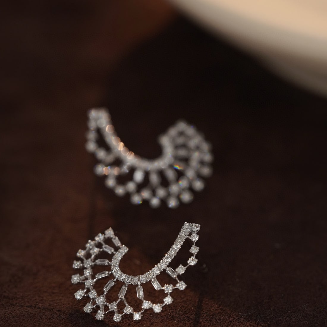 14k Gold 0.86 Ct Natural H Diamond Earrings - 5