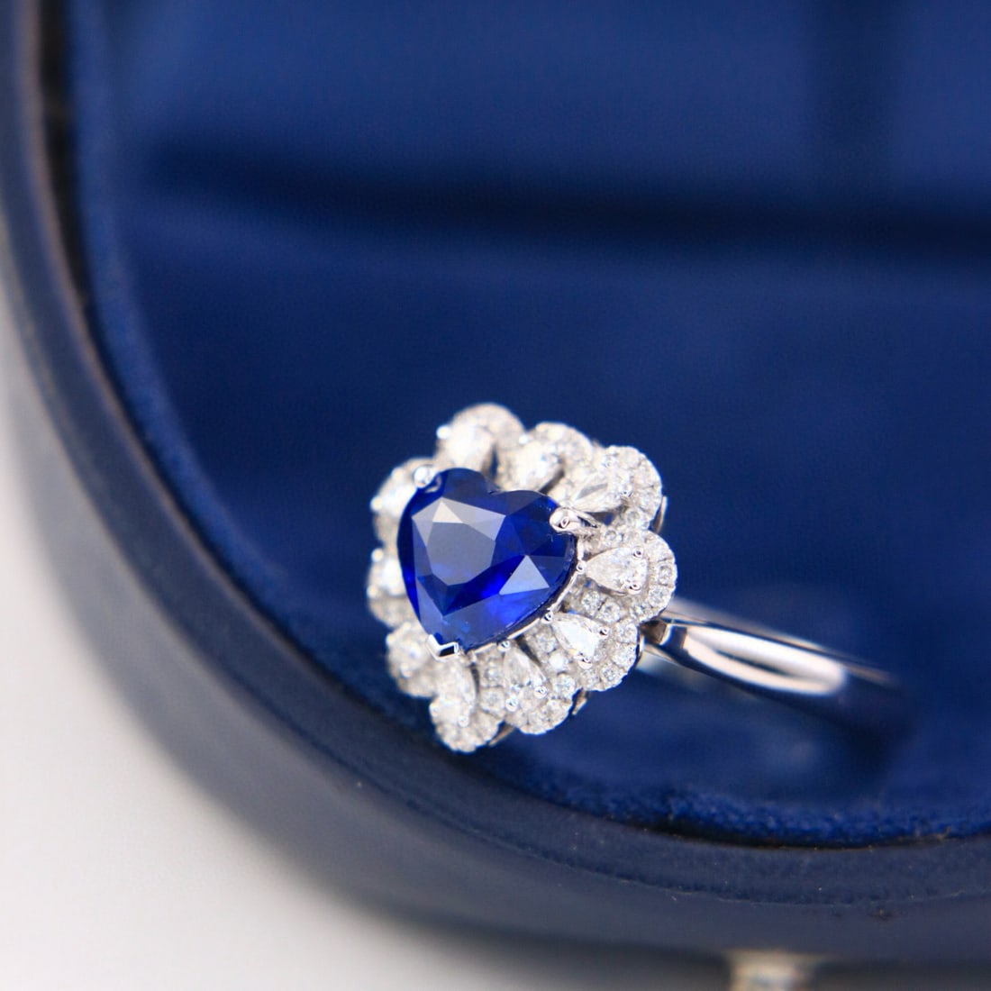 14k Gold 2.04 Ctw Natural Sapphire & Diamond Ring/pendant( Without Chain ) - 4