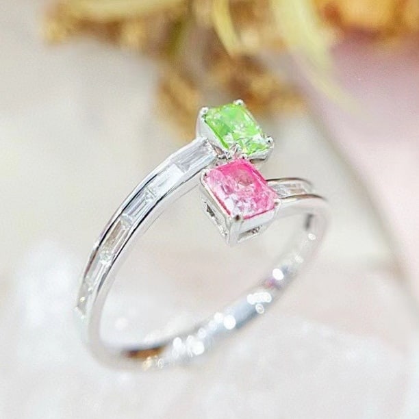 14k Gold 0.94 Ctw Natural Color Diamond & Diamond Ring - 3