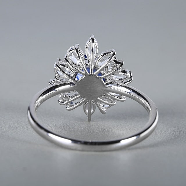 14k Gold 2.17 Ctw Natural Sapphire & Sapphire Ring - 5