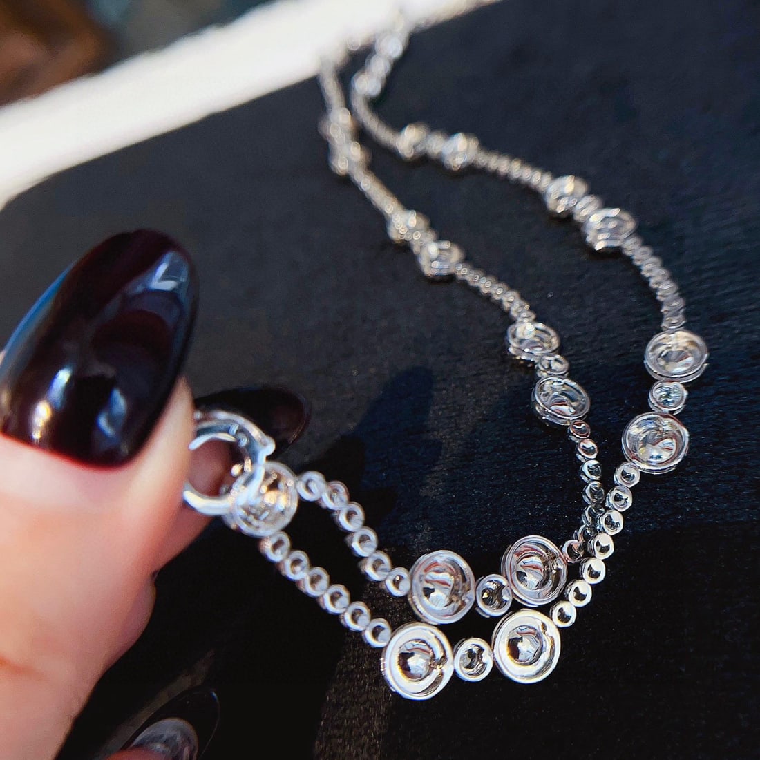 14k Gold 13.03 Ctw Vivid Green Natural Emerald & Diamond Necklace - 5