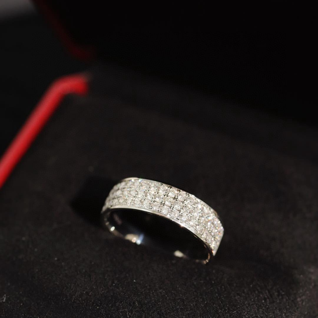 14k Gold 0.67 Ct Natural H Diamond Ring - 3