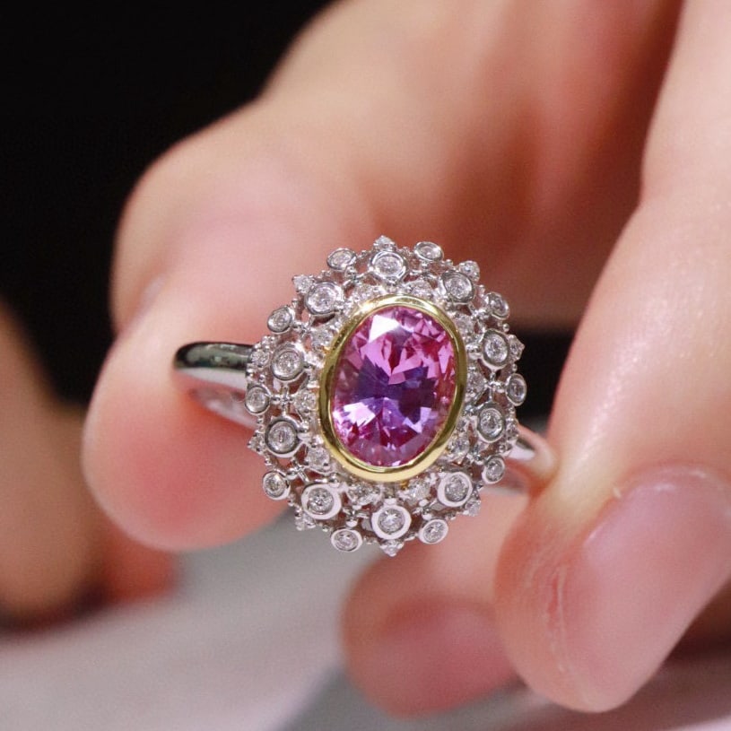 14k Gold 1.2 Ctw Natural Sapphire & Diamond Ring - 2