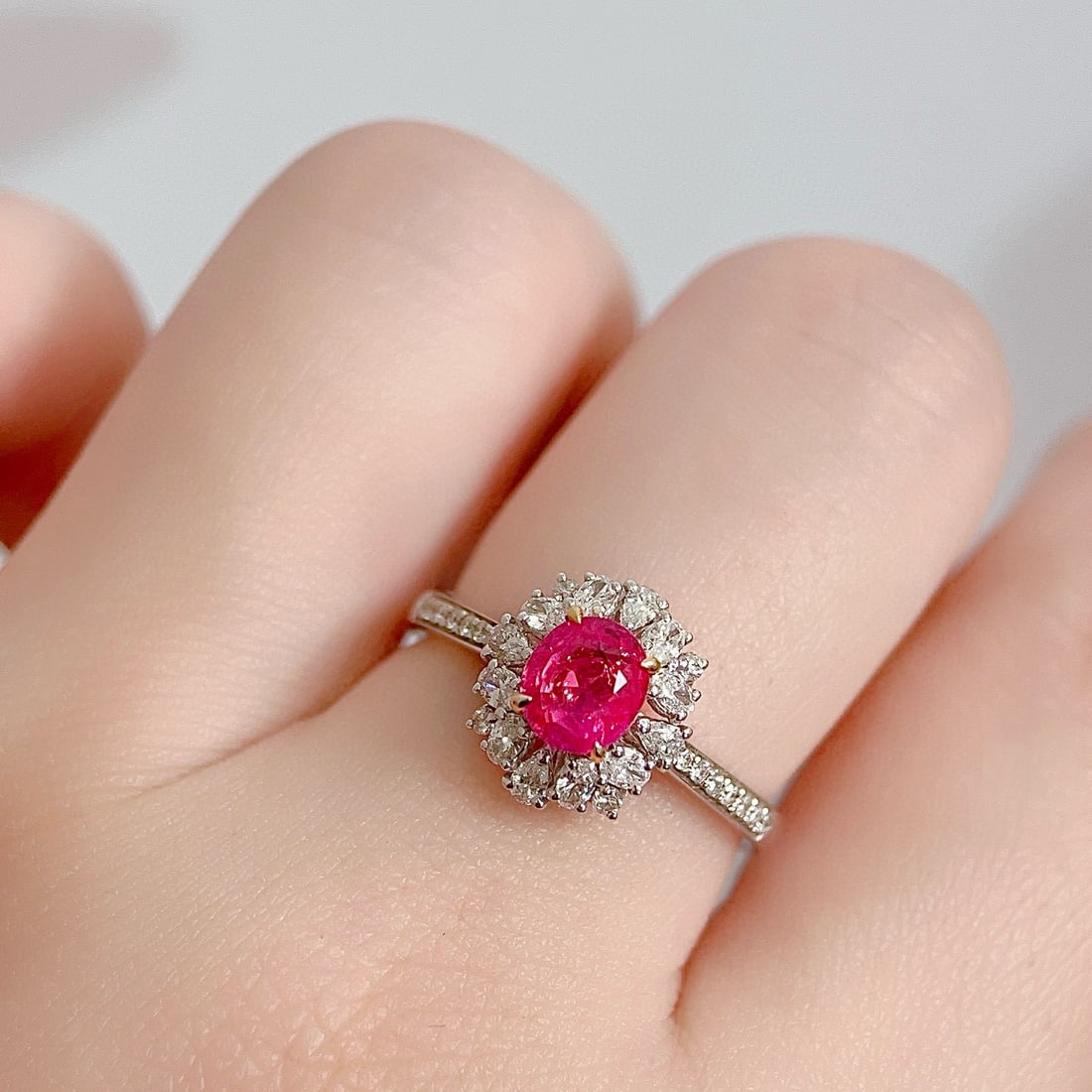 14k Gold 1.58 Ctw Natural Sapphire & Diamond Ring - 5