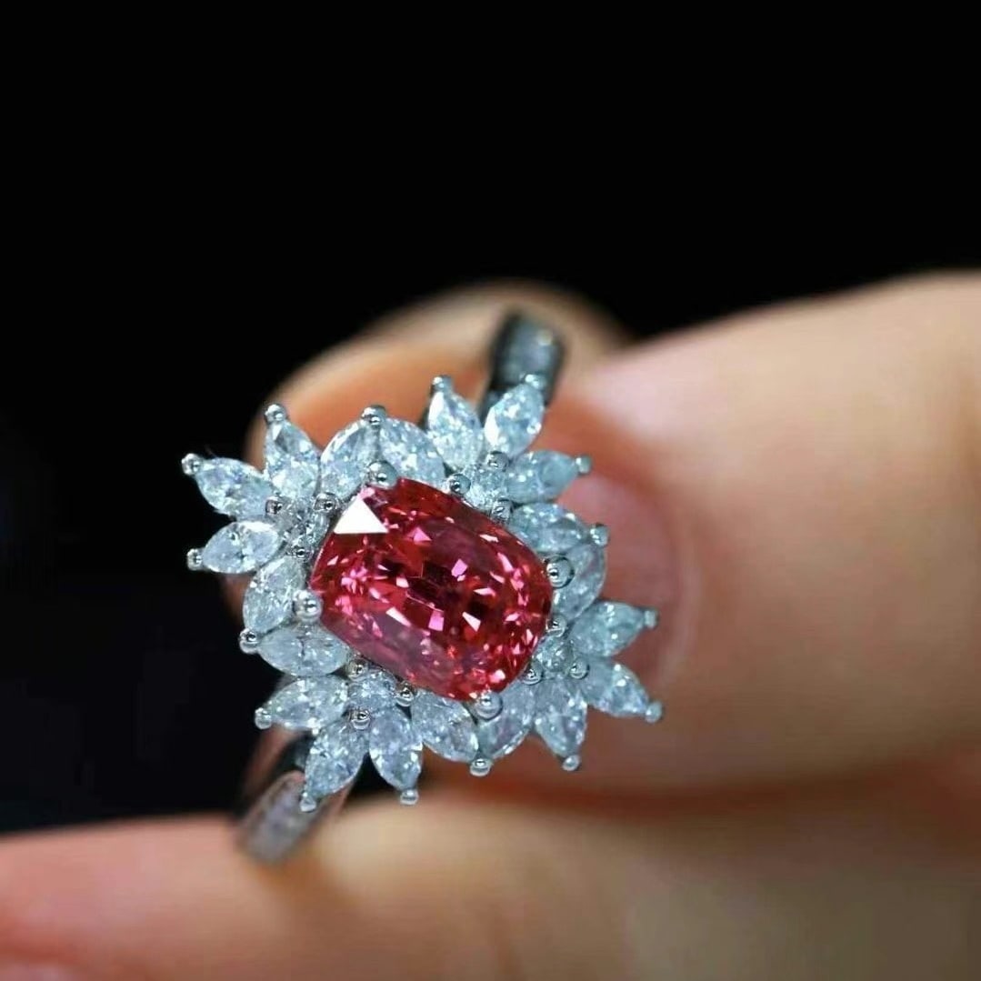 14k Gold 1.68 Ctw Natural Spinel & Diamond Ring - 5