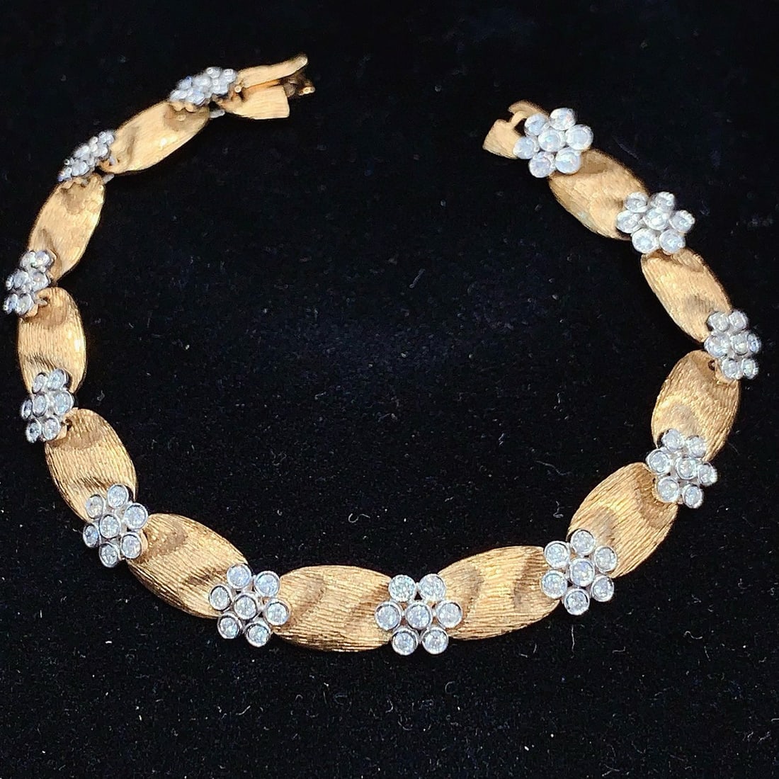 14k Gold 1.46 Ct Natural H Diamond Bracelet - 4