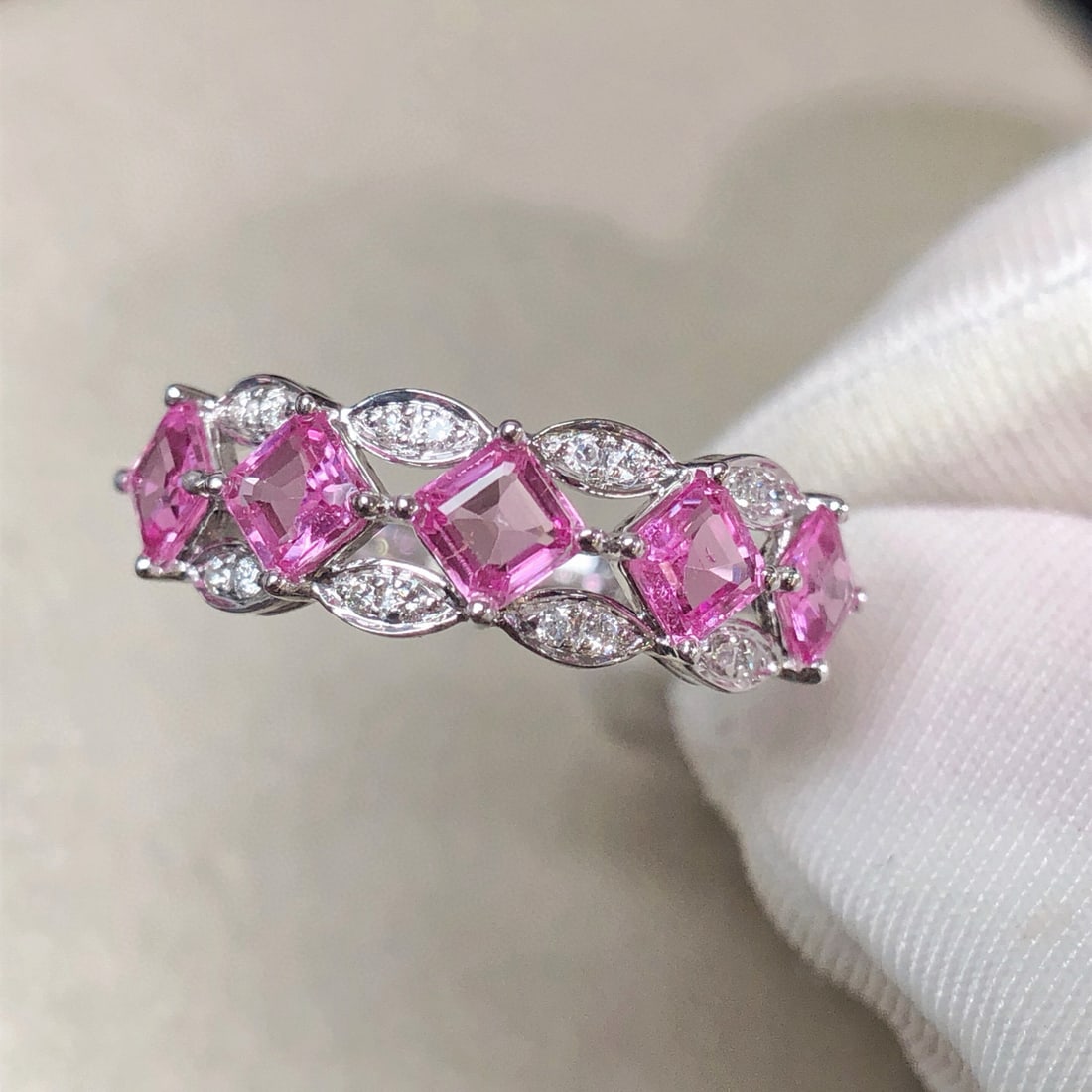 14k Gold 1.33 Ctw Natural Sapphire & Diamond Ring - 5