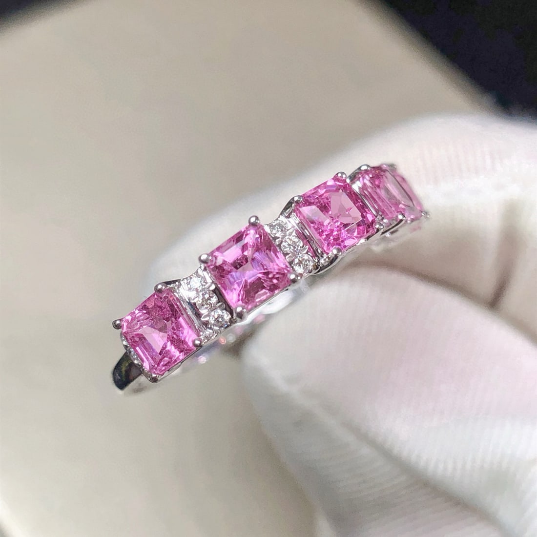 14k Gold 1.80 Ctw Natural Sapphire & Diamond Ring - 3