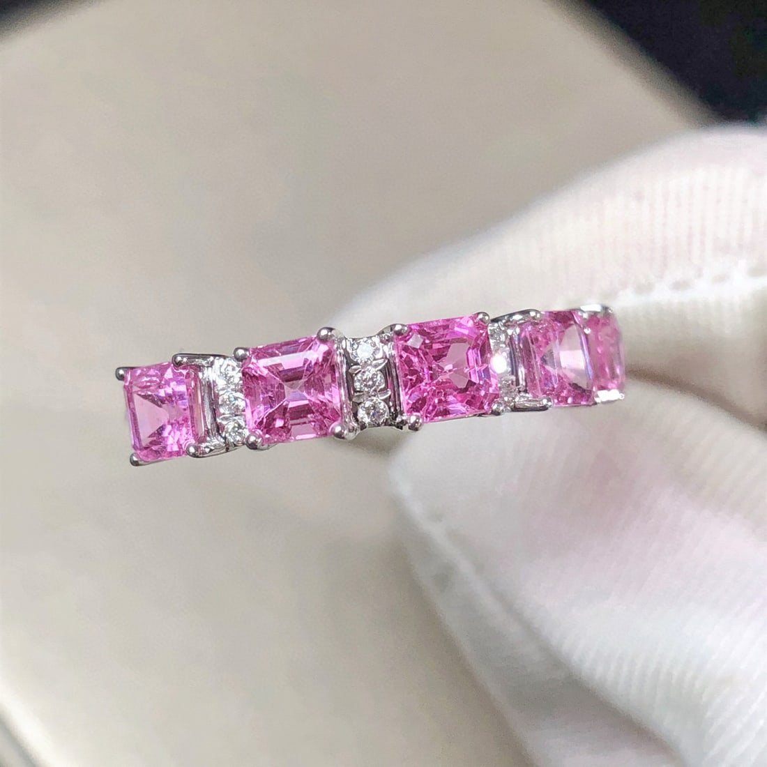 14k Gold 1.80 Ctw Natural Sapphire & Diamond Ring - 6