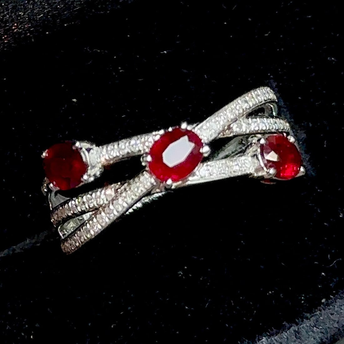 14k Gold 0.8 Ct Natural Ruby & Diamond Ring - 4