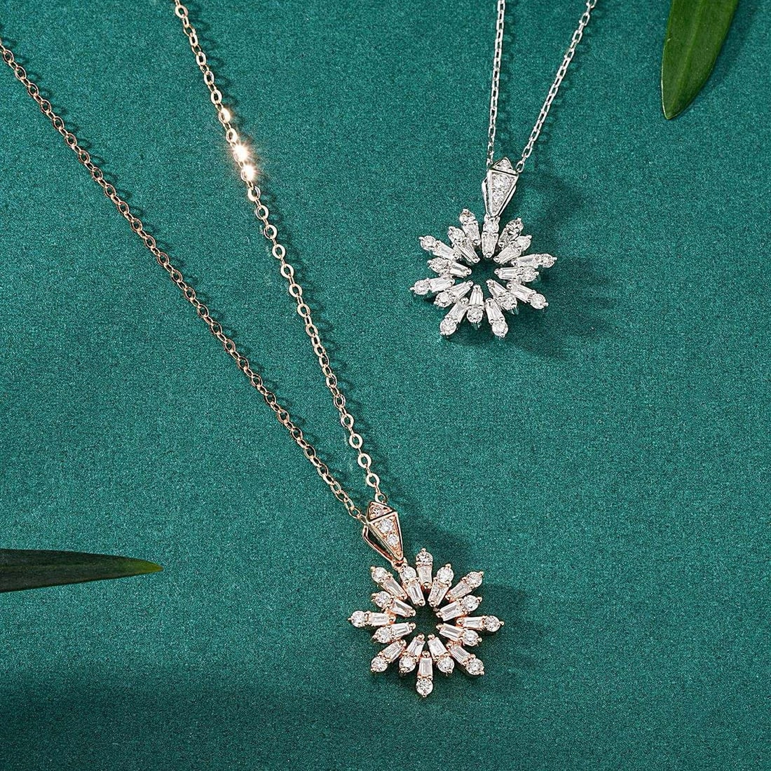 14k Gold 0.56 Ctw Natural H Diamond Pendant( Without Chain ) - 4