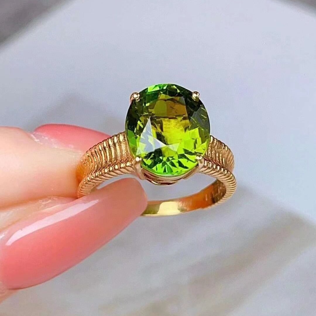 14k Gold 5.20 Ct Natural Tourmaline Ring - 3