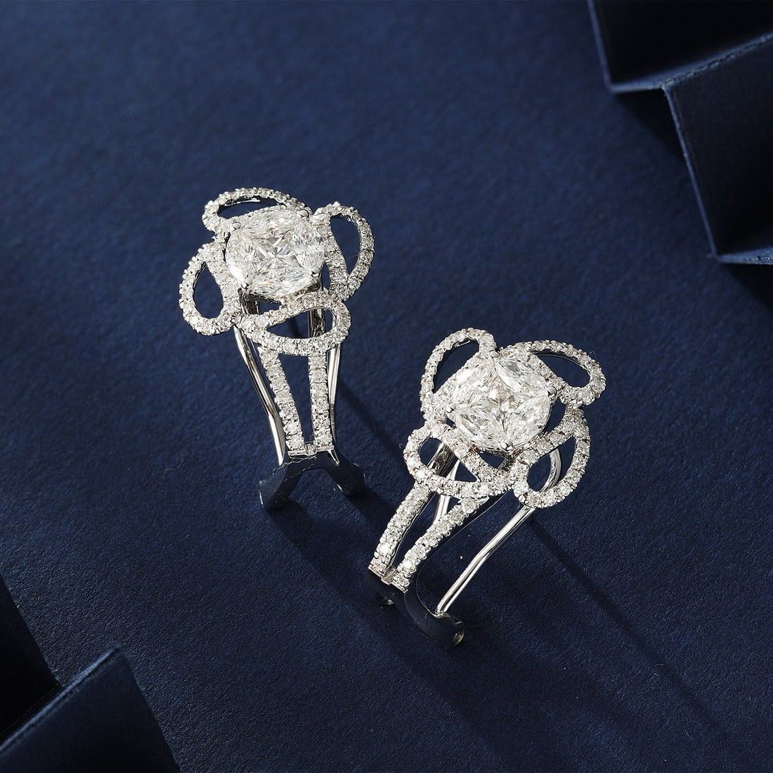 14k Gold 1.57 Ctw Natural H Diamond Earrings - 2