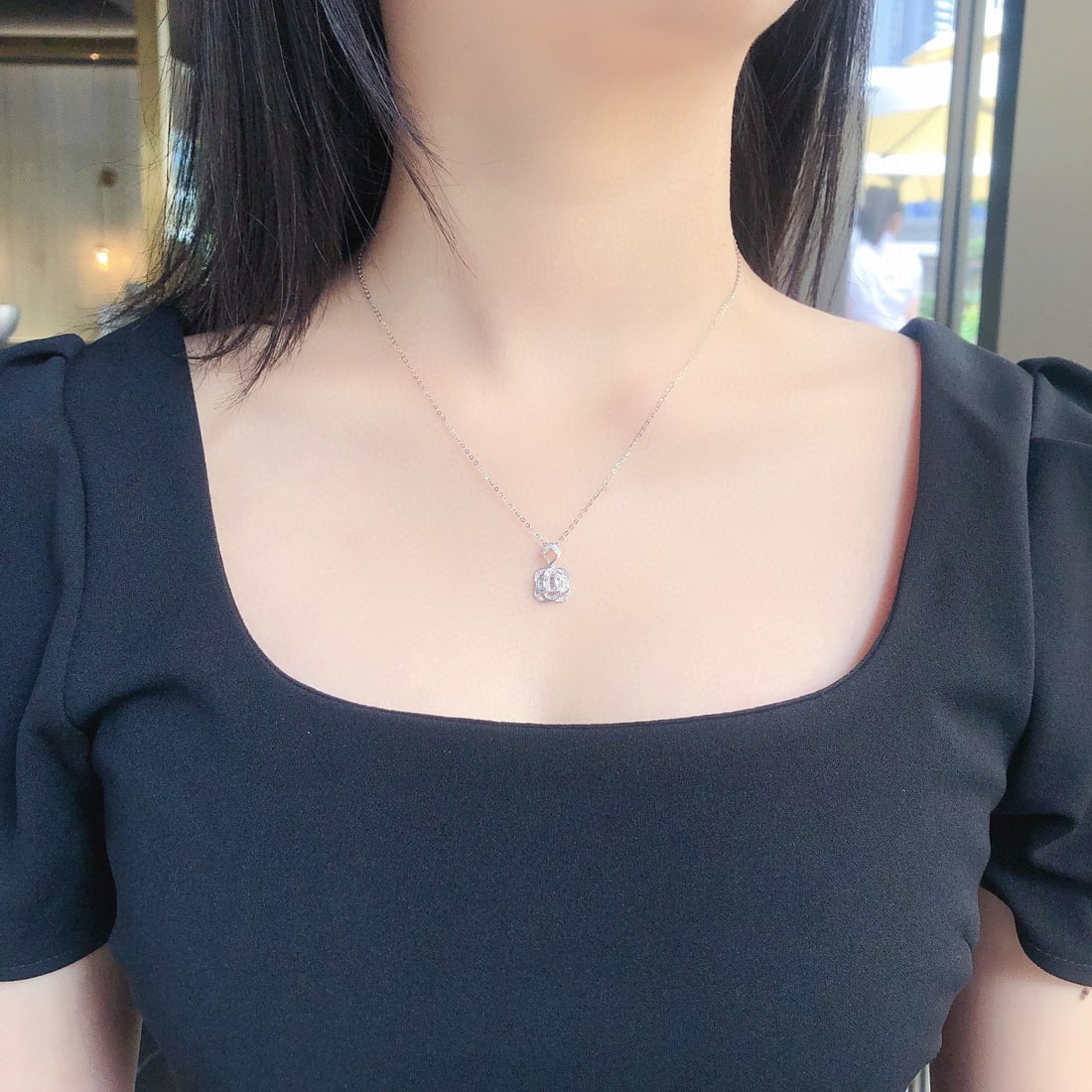 14k Gold 0.25 Ctw Natural H Diamond Pendant( Without Chain ) - 5