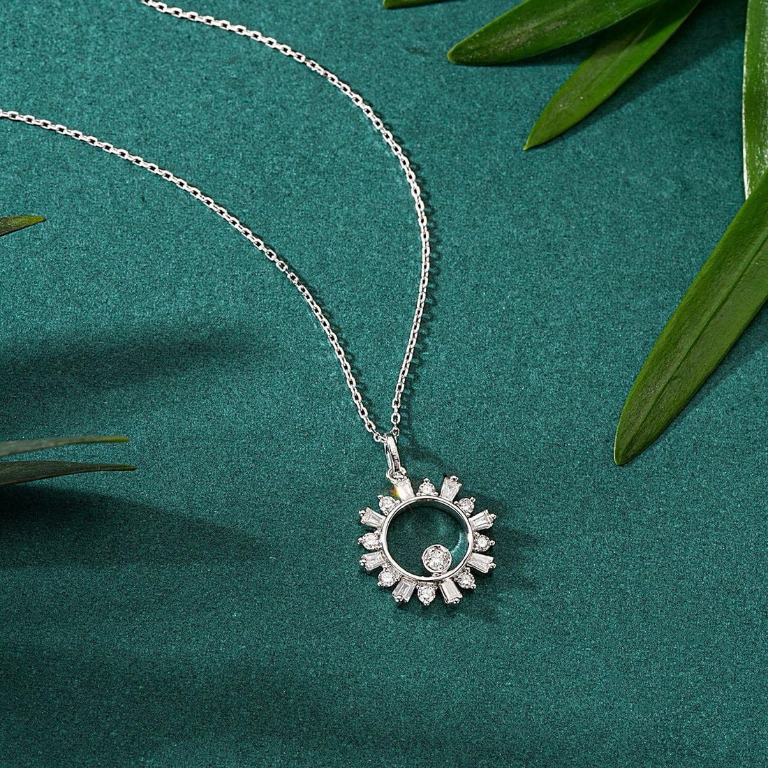 14k Gold 0.40 Ctw Natural H Diamond Pendant( Without Chain ) - 3