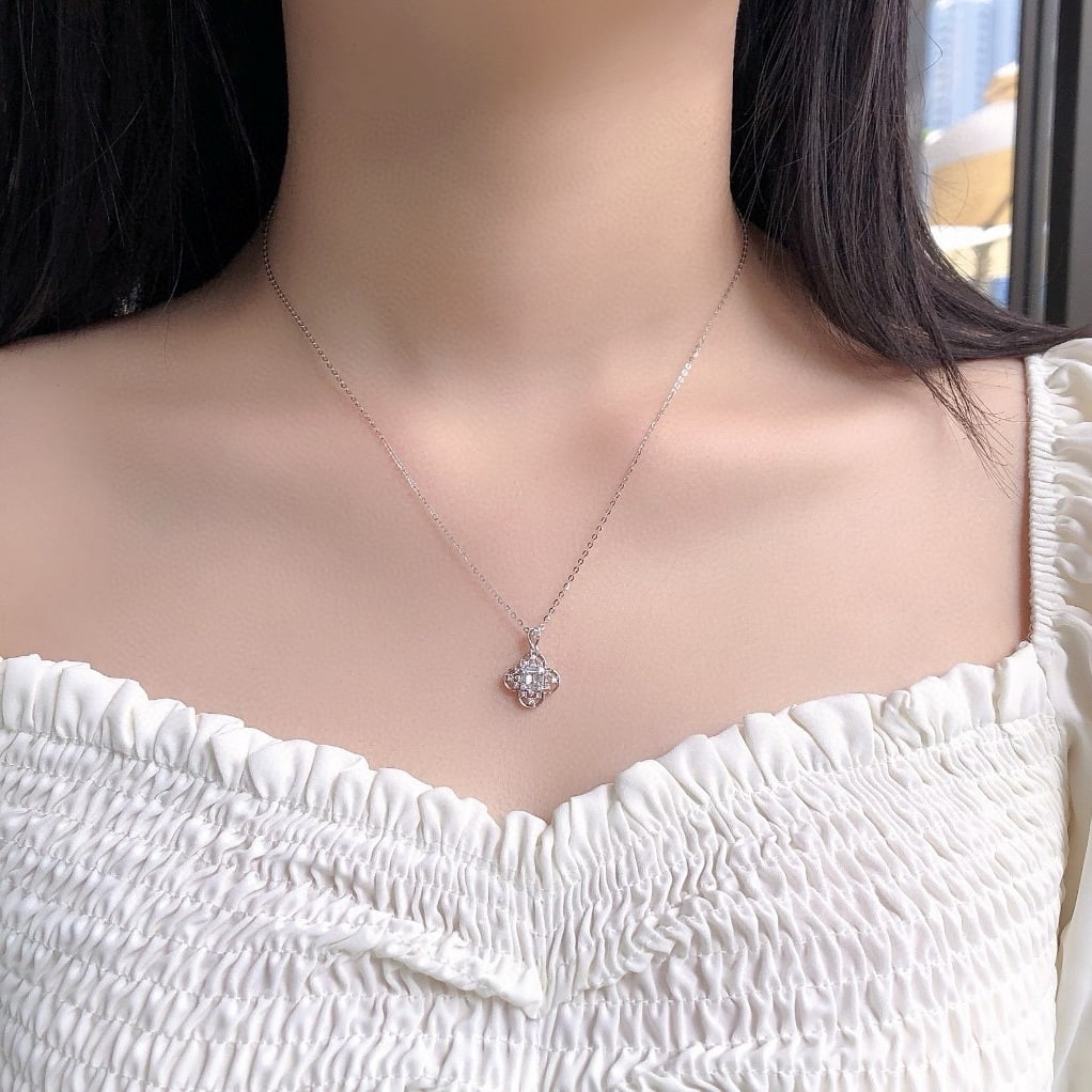 14k Gold 0.29 Ctw Natural H Diamond Pendant( Without Chain ) - 5