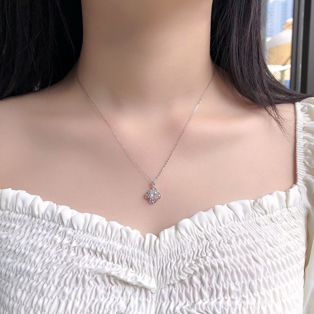 14k Gold 0.29 Ctw Natural H Diamond Pendant( Without Chain ) - 6