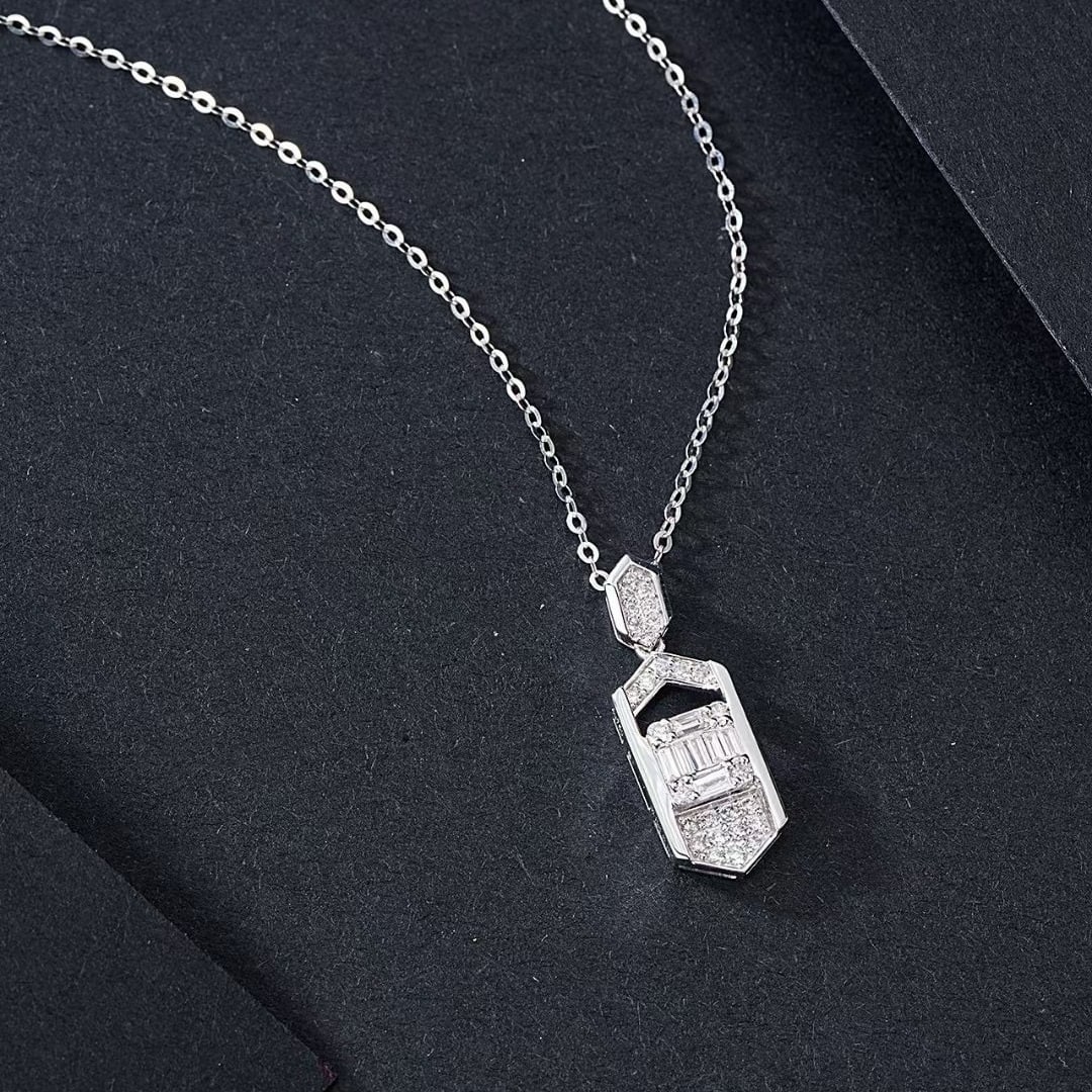 14k Gold 0.31 Ctw Natural H Diamond Pendant( Without Chain ) - 2