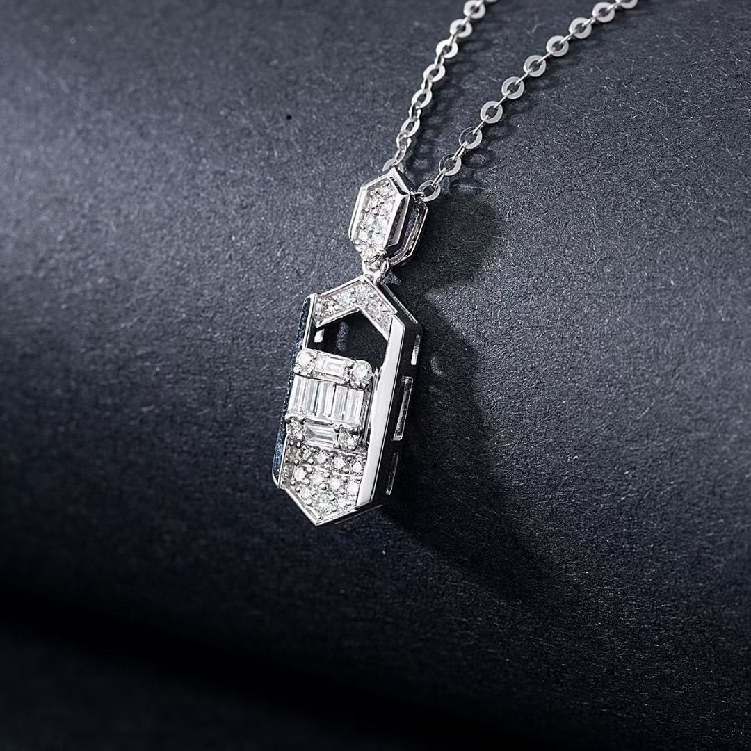 14k Gold 0.31 Ctw Natural H Diamond Pendant( Without Chain ) - 3