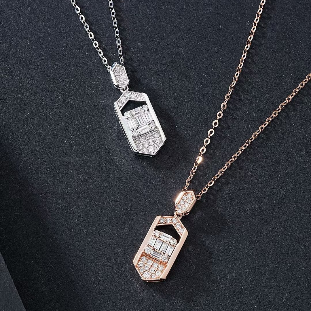 14k Gold 0.31 Ctw Natural H Diamond Pendant( Without Chain ) - 4